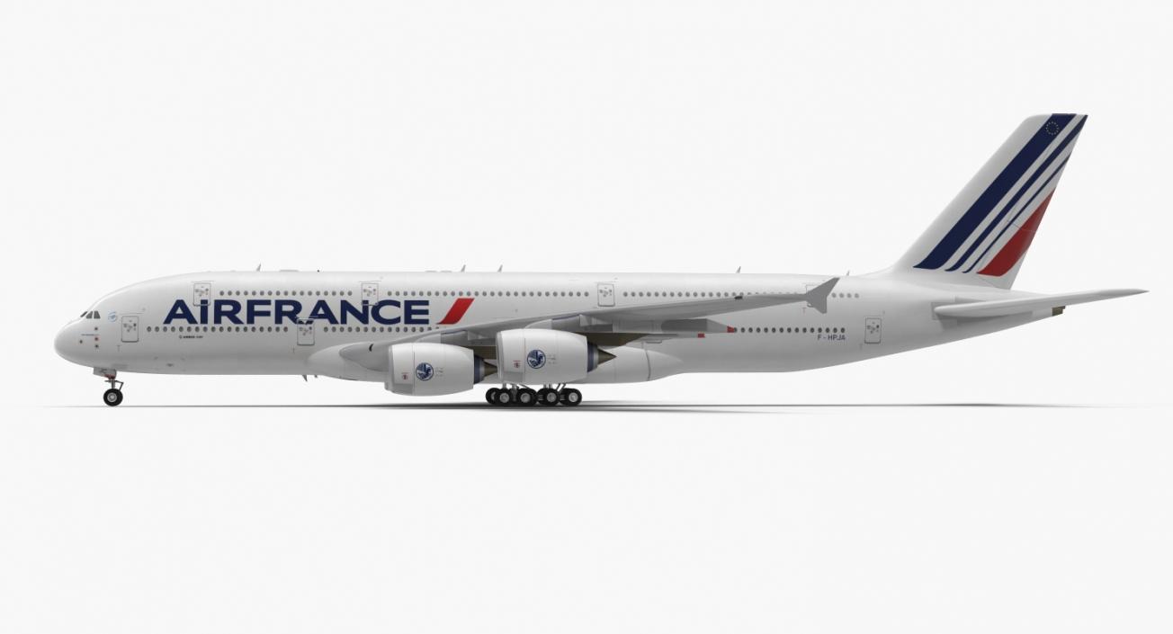 Airbus A380-1000 Air France 3D